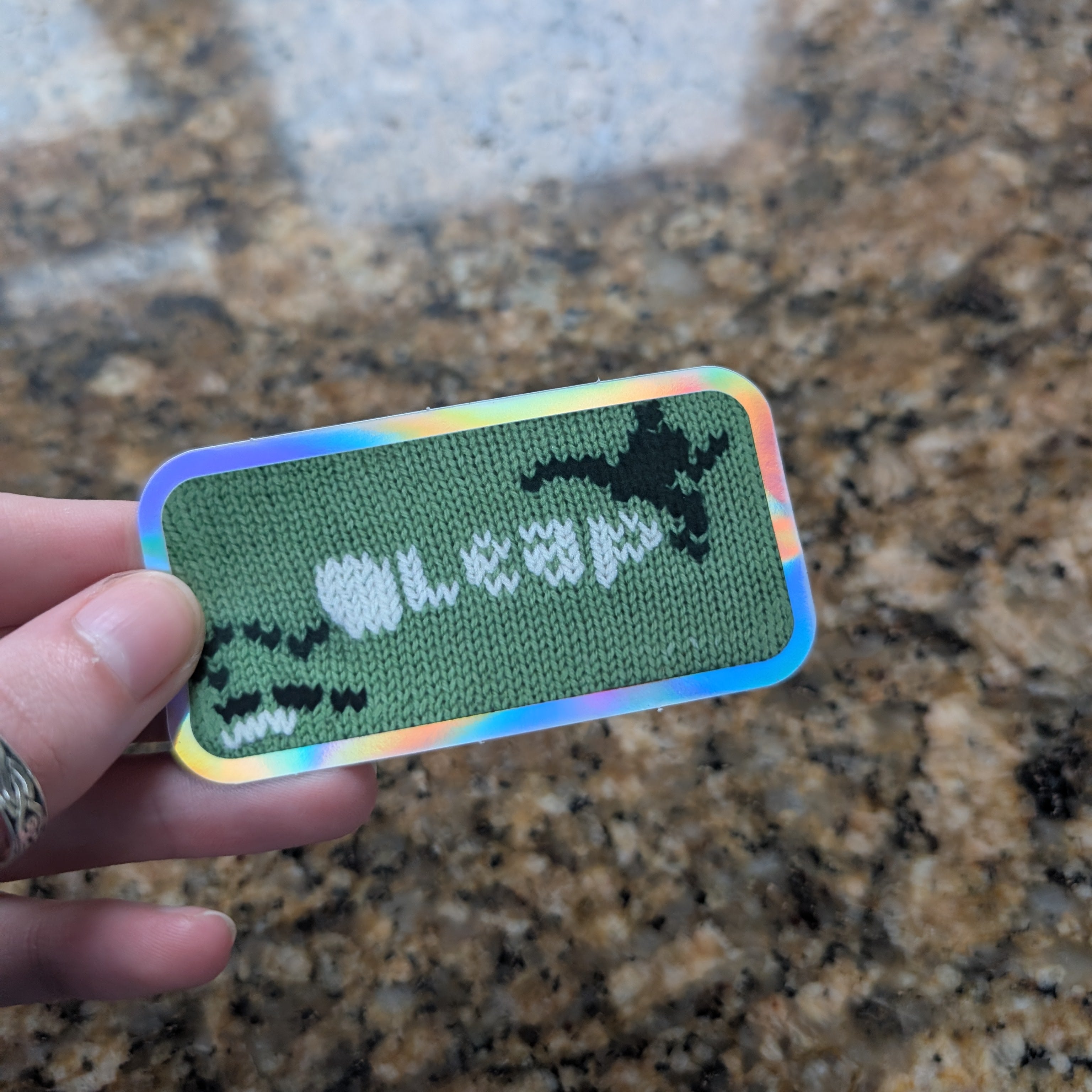 Public transport card sticker – siobh's knits